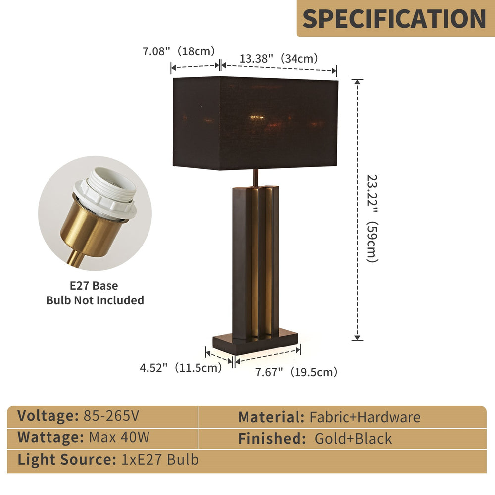 Black & Gold Table Lamp